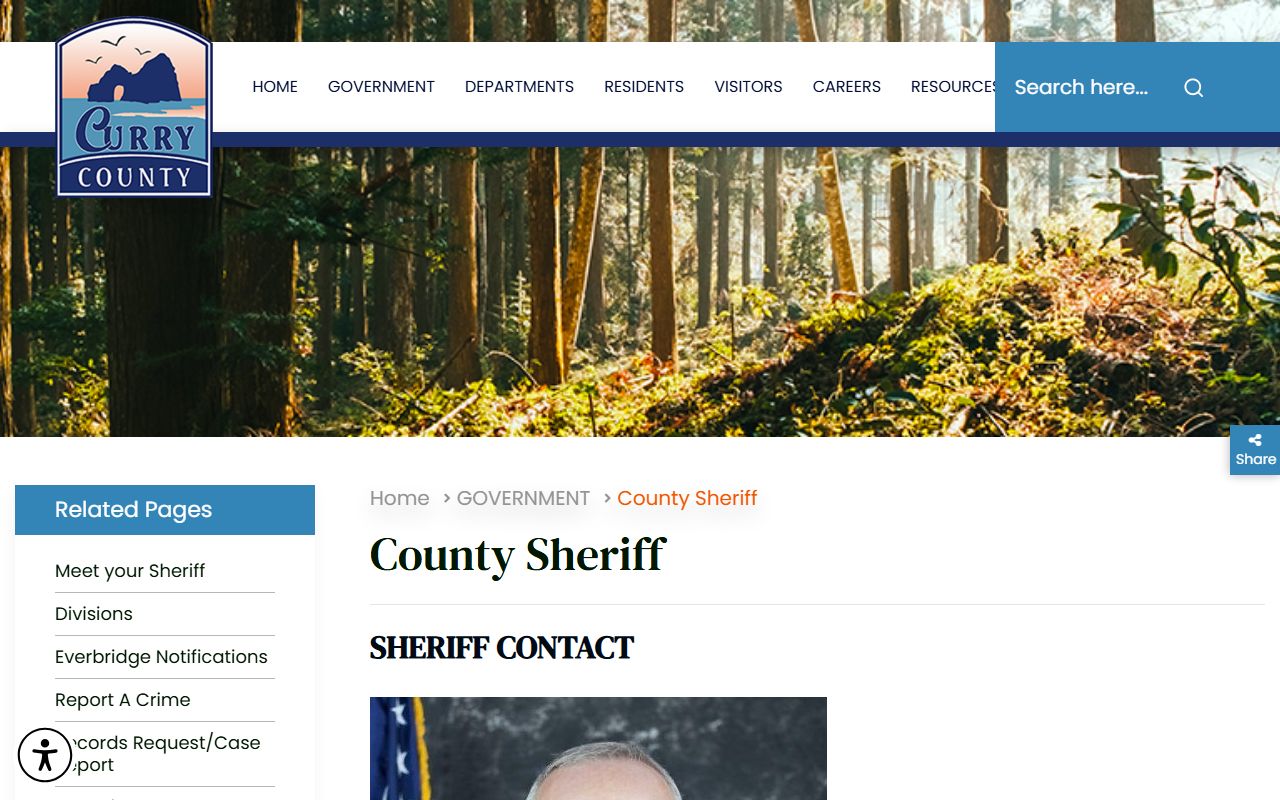 Curry County Sheriff's Office website for 24 hour booking information